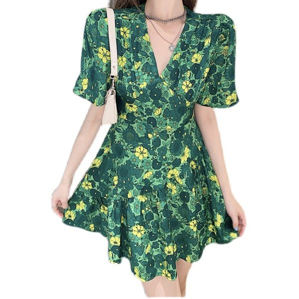 Alkalmi női szabású ruha spitz nyakkivágással