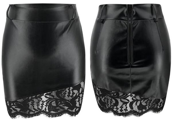 Elegáns rövid szoknya csipkével