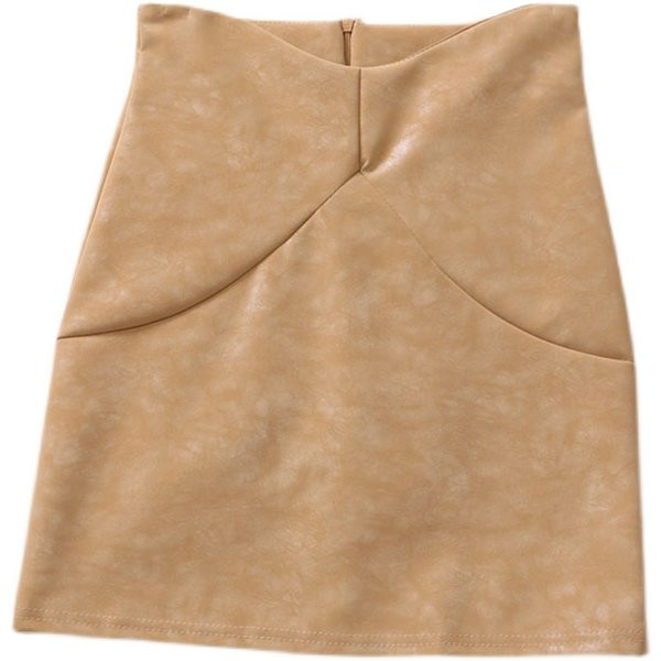 Νέο μοντέλο γυναικεία φούστα από οικολογικό δέρμα με ψηλή μέση