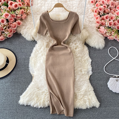 Casual γυναικείο φόρεμα με κοντά μανίκια