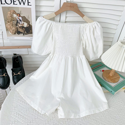 Νέο μοντέλο κοντό γυναικείο φόρεμα με οβάλ λαιμόκοψη