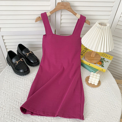 Νέο μοντέλο γυναικείο φόρεμα με φαρδιές τιράντες σε διάφορα χρώματα