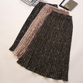 Plisseeritud seelik elastse vöökohaga