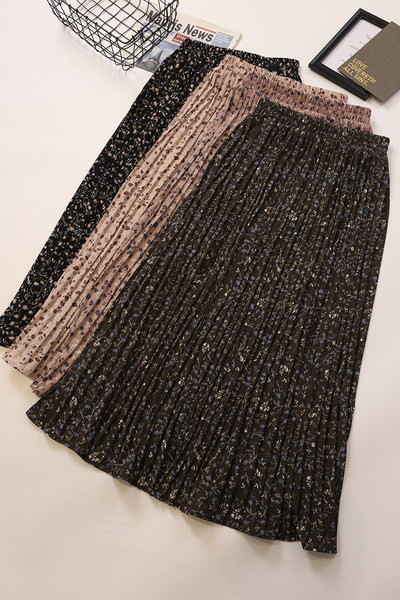 Plisseeritud seelik elastse vöökohaga