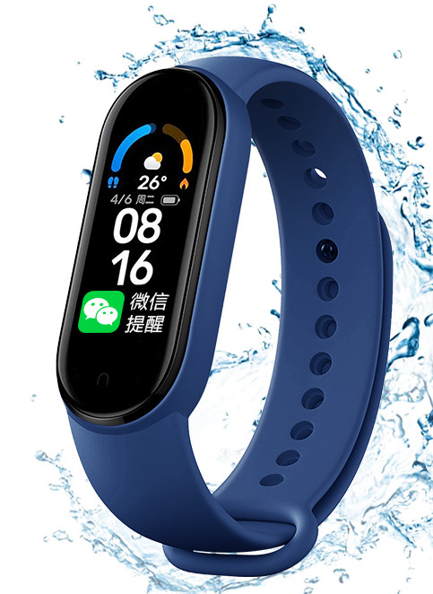 Vandeniui atspari fitneso apyrankė su Bluetooth ir širdies ritmo stebėjimu