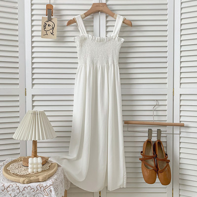 Νέο μοντέλο γυναικείο κομμένο φόρεμα με τιράντες