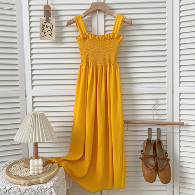 Νέο μοντέλο γυναικείο κομμένο φόρεμα με τιράντες