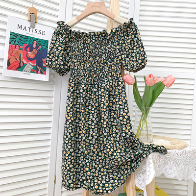 Alkalmi női ruha csónakos nyakkivágással - szabású modell