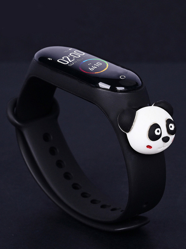 Vaikiškas vandeniui atsparus laikrodis su silikoniniu dirželiu ir 3D elementu