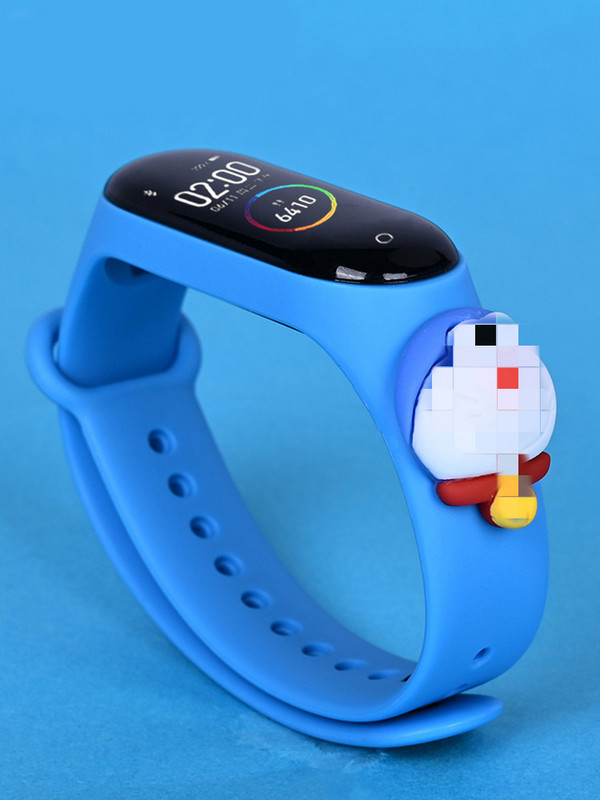 Vaikiškas vandeniui atsparus laikrodis su silikoniniu dirželiu ir 3D elementu