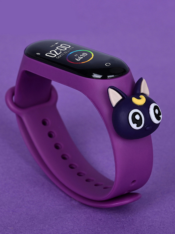 Vaikiškas vandeniui atsparus laikrodis su silikoniniu dirželiu ir 3D elementu