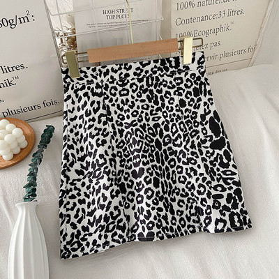 Új modell női szoknya állatmintás, magas derékkal