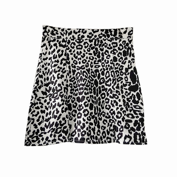 Új modell női szoknya állatmintás, magas derékkal