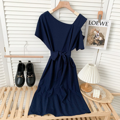 Νέο μοντέλο γυναικείο φόρεμα με ζώνη σε διάφορα χρώματα