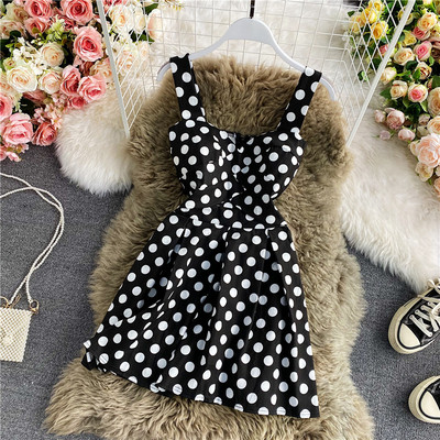 Rochie moderna de dama cu bretele groase si fermoar