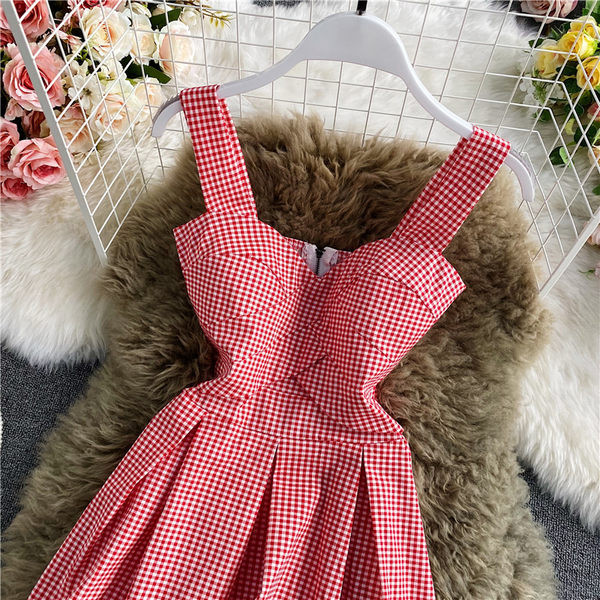 Rochie moderna de dama cu bretele groase si fermoar