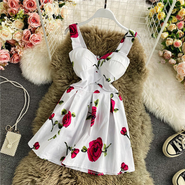 Rochie moderna de dama cu bretele groase si fermoar