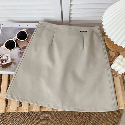 Μοντέρνα γυναικεία φούστα με ψηλή μέση - σε πολλά χρώματα