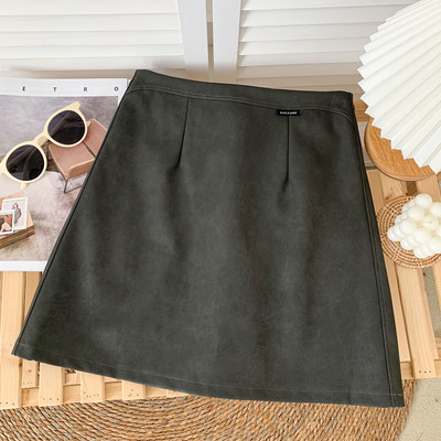 Μοντέρνα γυναικεία φούστα με ψηλή μέση - σε πολλά χρώματα