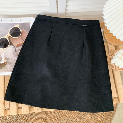 Μοντέρνα γυναικεία φούστα με ψηλή μέση - σε πολλά χρώματα