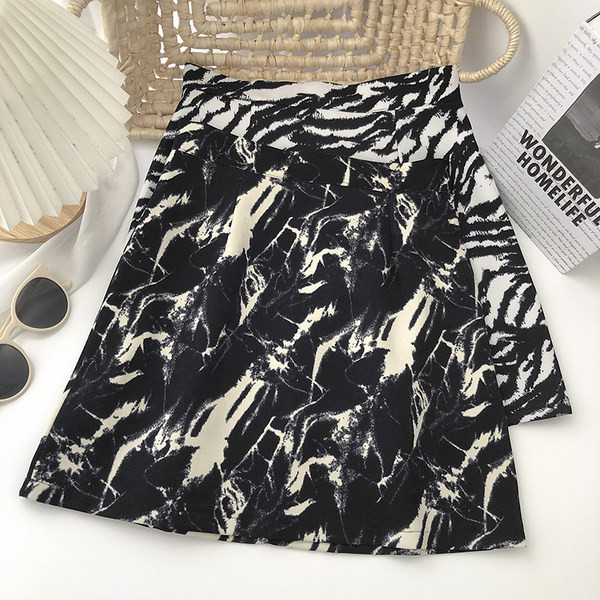 Šarena ženska suknja visokog struka-retro stil