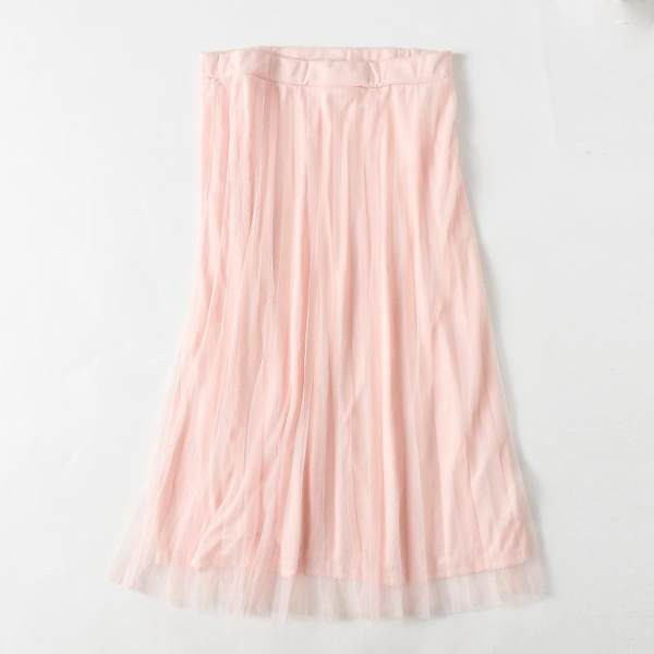 Naiste plisseeritud tülliga seelik