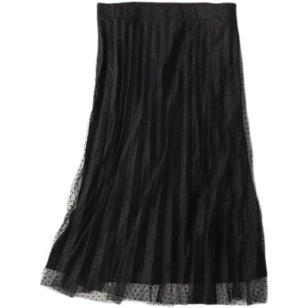 Naiste plisseeritud tülliga seelik