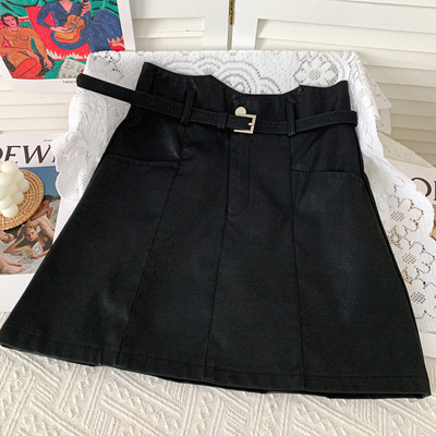 Casual γυναικεία φούστα με ζώνη και τσέπες σε διάφορα χρώματα