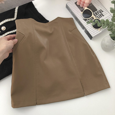 Νέο μοντέλο γυναικεία φούστα με φερμουάρ σε τρία χρώματα