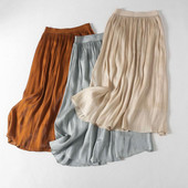 Moodne naiste seelik elastse vöökohaga