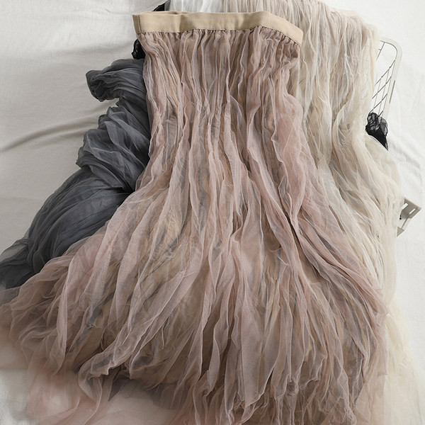 Γυναικεία τούλινη φούστα με ψηλή μέση