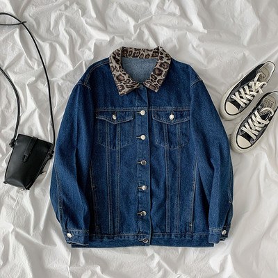 Μοντέρνο τζιν μπουφάν με τσέπες