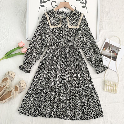 Lezser női szabású ruha, hosszú ujjal