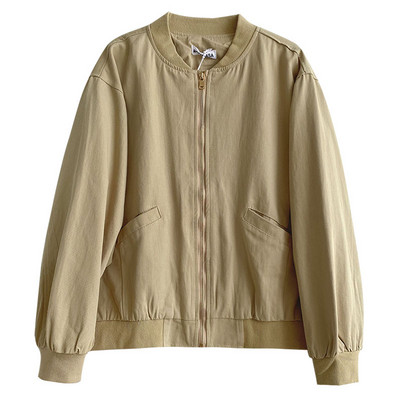 Καθημερινό μπουφάν με τσέπες και φερμουάρ σε δύο χρώματα