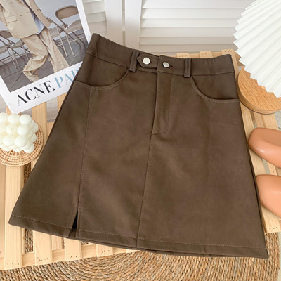 Jesensko-zimska ženska suknja visokog struka - A kroja