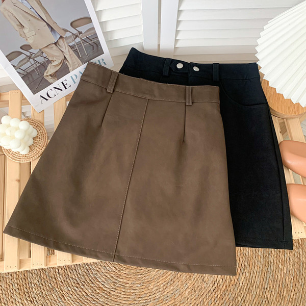 Jesensko-zimska ženska suknja visokog struka - A kroja