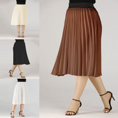 Moodne plisseeritud seelik – suur suurus