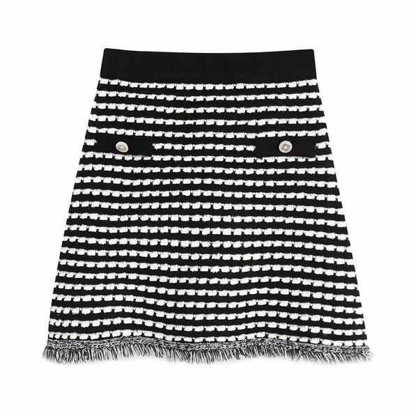 Φούστα φθινόπωρο-χειμώνα με κρόσσια