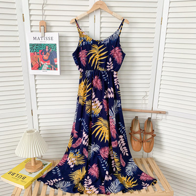 Õhukeste rihmadega vabaaja naiste kleit – mitmes värvitoonis