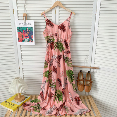 Õhukeste rihmadega vabaaja naiste kleit – mitmes värvitoonis