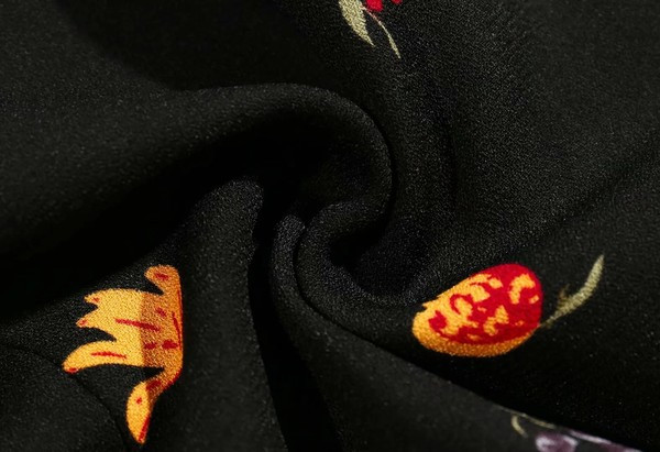 Lühike värvitrükiga naiste seelik