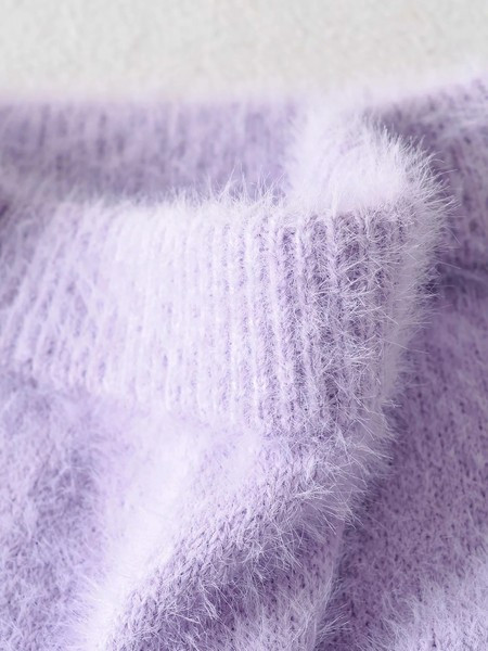 Вталена плетена пола с висока талия