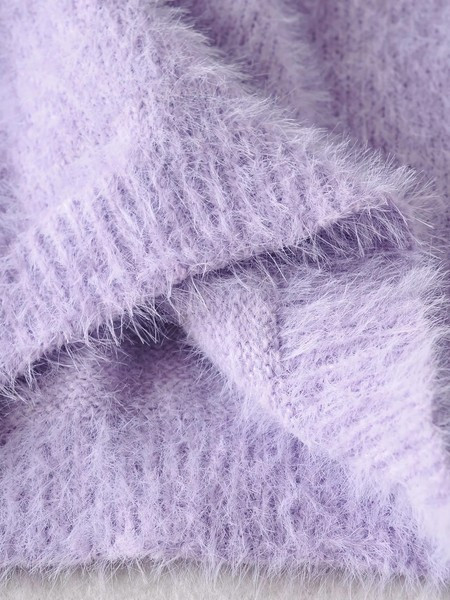 Вталена плетена пола с висока талия