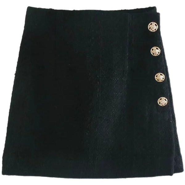 Nööpidega ja asümmeetrilise kinnitusega sügisseelik