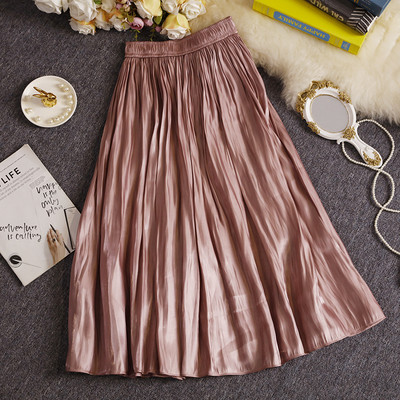 Fusta de dama cu elastic si talie inalta