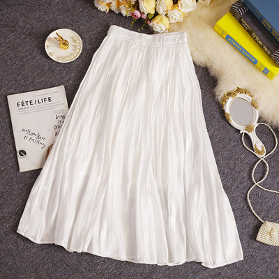 Fusta de dama cu elastic si talie inalta