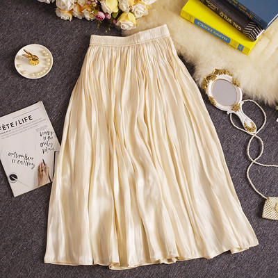 Fusta de dama cu elastic si talie inalta