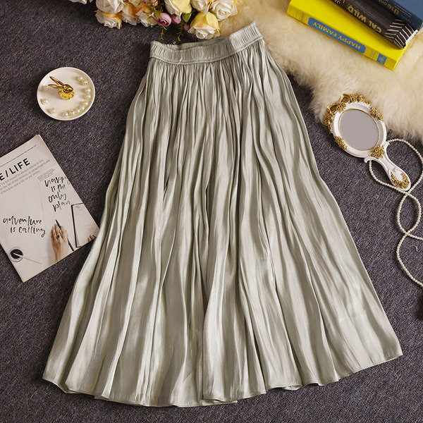 Fusta de dama cu elastic si talie inalta