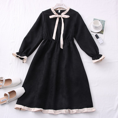 Νέο μοντέλο γυναικείο φόρεμα με μακριά μανίκια λωτού σε διάφορα χρώματα