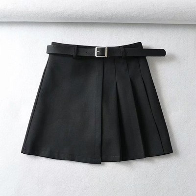 Нов модел плисирана дамска пола с колан